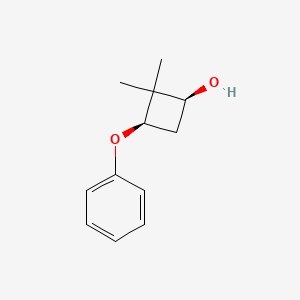 molecular formula C12H16O2 B2905682 rac-(1r,3s)-2,2-dimethyl-3-phenoxycyclobutan-1-ol CAS No. 1807896-10-1; 1820571-99-0