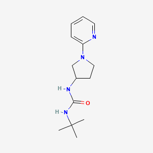 molecular formula C14H22N4O B2905693 3-tert-butyl-1-[1-(pyridin-2-yl)pyrrolidin-3-yl]urea CAS No. 1798679-00-1