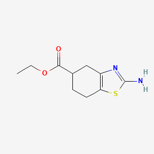 molecular formula C10H14N2O2S B2905708 Ethyl 2-amino-4,5,6,7-tetrahydro-1,3-benzothiazole-5-carboxylate CAS No. 2248273-21-2