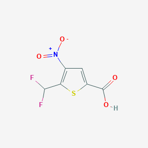 B2905713 5-(Difluoromethyl)-4-nitrothiophene-2-carboxylic acid CAS No. 2248284-77-5