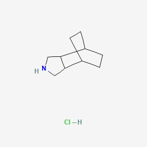 molecular formula C10H18ClN B2905733 4-Azatricyclo[5.2.2.0,2,6]undecane hydrochloride CAS No. 1955553-56-6; 312690-64-5