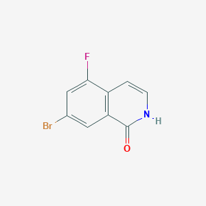 molecular formula C9H5BrFNO B2905742 7-Bromo-5-fluoro-1,2-dihydroisoquinolin-1-one CAS No. 1546686-09-2