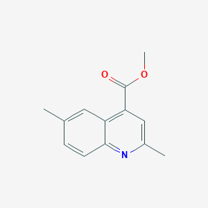 molecular formula C13H13NO2 B2905743 Methyl 2,6-dimethylquinoline-4-carboxylate CAS No. 774586-89-9