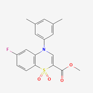 methyl 4-(3,5-dimethylphenyl)-6-fluoro-4H-1,4-benzothiazine-2-carboxylate 1,1-dioxide