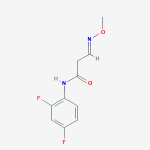N-(2,4-difluorophenyl)-3-(methoxyimino)propanamide