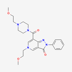 5-(2-methoxyethyl)-7-(4-(2-methoxyethyl)piperazine-1-carbonyl)-2-phenyl-2H-pyrazolo[4,3-c]pyridin-3(5H)-one