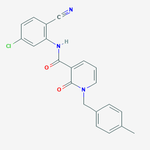 N-(5-chloro-2-cyanophenyl)-1-(4-methylbenzyl)-2-oxo-1,2-dihydropyridine-3-carboxamide