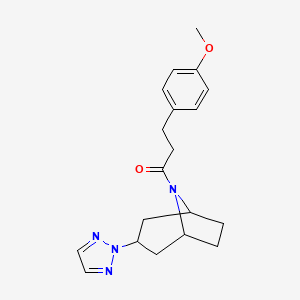 1-((1R,5S)-3-(2H-1,2,3-triazol-2-yl)-8-azabicyclo[3.2.1]octan-8-yl)-3-(4-methoxyphenyl)propan-1-one