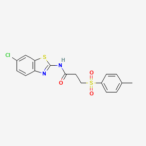 N-(6-chlorobenzo[d]thiazol-2-yl)-3-tosylpropanamide