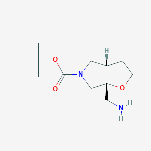 Tert-butyl (3aS,6aR)-6a-(aminomethyl)-3,3a,4,6-tetrahydro-2H-furo[2,3-c]pyrrole-5-carboxylate
