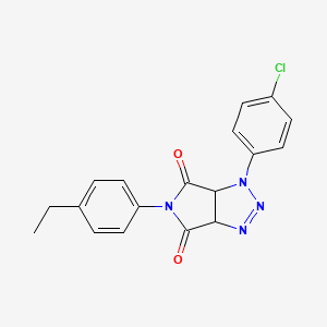 1-(4-chlorophenyl)-5-(4-ethylphenyl)-1,6a-dihydropyrrolo[3,4-d][1,2,3]triazole-4,6(3aH,5H)-dione