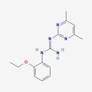 molecular formula C15H19N5O B2905929 N-(4,6-dimethylpyrimidin-2-yl)-N'-(2-ethoxyphenyl)guanidine CAS No. 351190-36-8