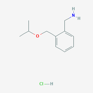 molecular formula C11H18ClNO B2905947 (2-(Isopropoxymethyl)phenyl)methanamine hydrochloride CAS No. 28837-95-8
