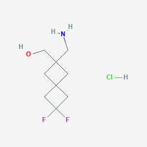 [6-(Aminomethyl)-2,2-difluorospiro[3.3]heptan-6-yl]methanol;hydrochloride