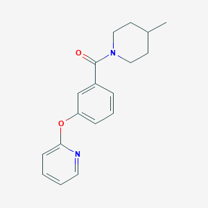 2-[3-(4-Methylpiperidine-1-carbonyl)phenoxy]pyridine