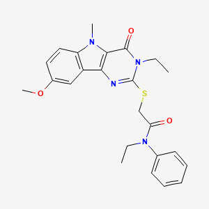 N-{4-[2-(1-methyl-1H-benzimidazol-2-yl)ethyl]phenyl}-N'-phenylurea