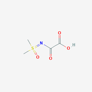 {[Dimethyl(oxo)-lambda6-sulfanylidene]carbamoyl}formic acid