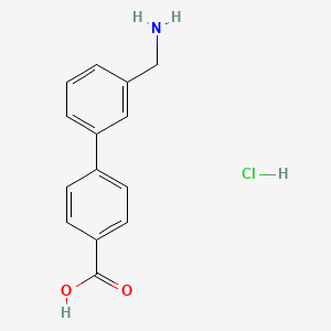 4-[3-(Aminomethyl)phenyl]benzoic acid hydrochloride