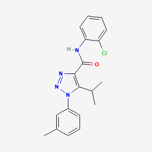 N-(2-chlorophenyl)-1-(3-methylphenyl)-5-(propan-2-yl)-1H-1,2,3-triazole-4-carboxamide