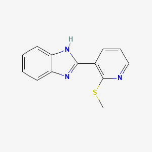 2-(2-methylsulfanylpyridin-3-yl)-1H-benzimidazole