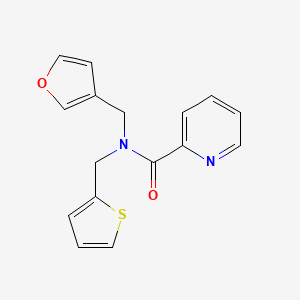 N-(furan-3-ylmethyl)-N-(thiophen-2-ylmethyl)picolinamide