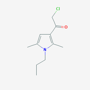 molecular formula C11H16ClNO B2906135 2-chloro-1-(2,5-dimethyl-1-propyl-1H-pyrrol-3-yl)ethanone CAS No. 727705-98-8