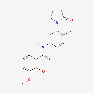 2,3-dimethoxy-N-(4-methyl-3-(2-oxopyrrolidin-1-yl)phenyl)benzamide