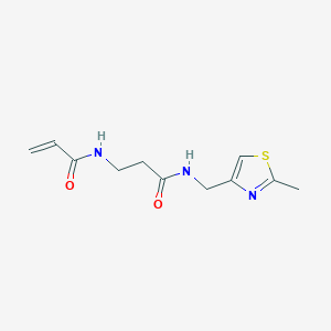 N-[(2-Methyl-1,3-thiazol-4-yl)methyl]-3-(prop-2-enoylamino)propanamide