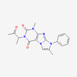 4,7-Dimethyl-2-(3-oxobutan-2-yl)-6-phenylpurino[7,8-a]imidazole-1,3-dione