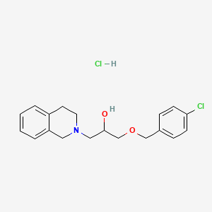 1-((4-chlorobenzyl)oxy)-3-(3,4-dihydroisoquinolin-2(1H)-yl)propan-2-ol hydrochloride