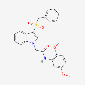 2-(3-(benzylsulfonyl)-1H-indol-1-yl)-N-(2,5-dimethoxyphenyl)acetamide