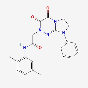 N-(2,5-dimethylphenyl)-2-(3,4-dioxo-8-phenyl-3,4,7,8-tetrahydroimidazo[2,1-c][1,2,4]triazin-2(6H)-yl)acetamide