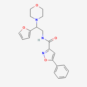 N-(2-(furan-2-yl)-2-morpholinoethyl)-5-phenylisoxazole-3-carboxamide