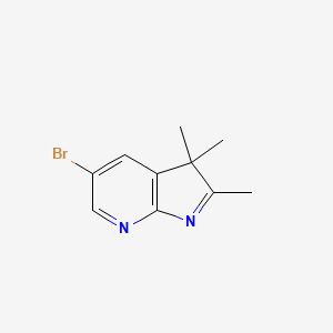 molecular formula C10H11BrN2 B2906243 5-bromo-2,3,3-trimethyl-3H-pyrrolo[2,3-b]pyridine CAS No. 331777-85-6