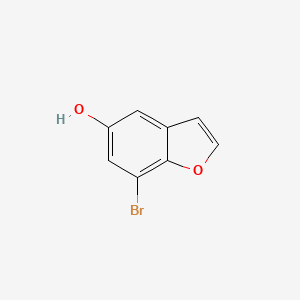 molecular formula C8H5BrO2 B2906296 7-Bromobenzofuran-5-OL CAS No. 603311-31-5