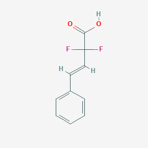 molecular formula C10H8F2O2 B2906339 (3E)-2,2-DIFLUORO-4-PHENYLBUT-3-ENOIC ACID CAS No. 915791-23-0