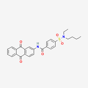 B2906383 4-(N-butyl-N-ethylsulfamoyl)-N-(9,10-dioxo-9,10-dihydroanthracen-2-yl)benzamide CAS No. 500149-61-1