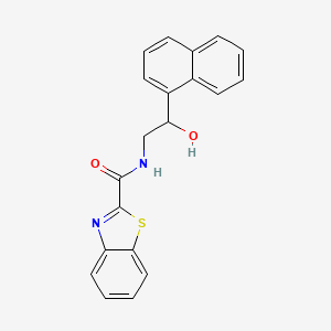molecular formula C20H16N2O2S B2906412 N-(2-hydroxy-2-(naphthalen-1-yl)ethyl)benzo[d]thiazole-2-carboxamide CAS No. 1351591-27-9