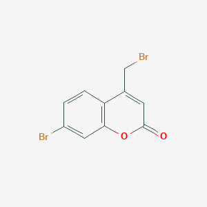 molecular formula C10H6Br2O2 B2906458 7-bromo-4-(bromomethyl)-2h-chromen-2-one CAS No. 1501118-77-9