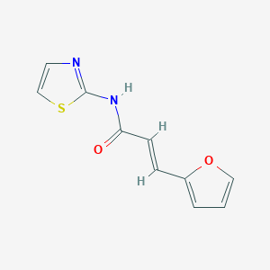 molecular formula C10H8N2O2S B2906537 (2E)-3-(furan-2-yl)-N-(1,3-thiazol-2-yl)prop-2-enamide CAS No. 853407-23-5