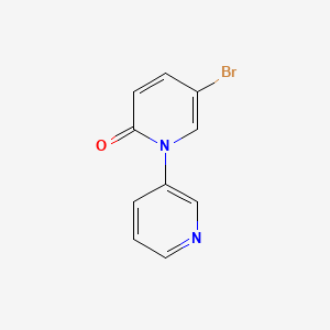 molecular formula C10H7BrN2O B2906562 5-Bromo-1-(pyridin-3-yl)pyridin-2(1H)-one CAS No. 1934855-95-4