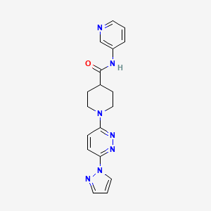 1-(6-(1H-pyrazol-1-yl)pyridazin-3-yl)-N-(pyridin-3-yl)piperidine-4-carboxamide