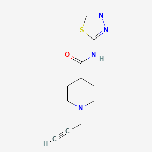 1-(prop-2-yn-1-yl)-N-(1,3,4-thiadiazol-2-yl)piperidine-4-carboxamide