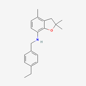 N-(4-ethylbenzyl)-2,2,4-trimethyl-2,3-dihydro-1-benzofuran-7-amine