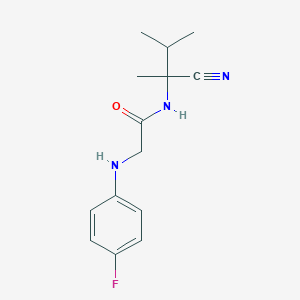 N-(1-cyano-1,2-dimethylpropyl)-2-[(4-fluorophenyl)amino]acetamide