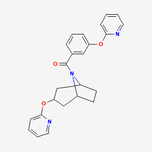 ((1R,3s,5S)-3-(pyridin-2-yloxy)-8-azabicyclo[3.2.1]octan-8-yl)(3-(pyridin-2-yloxy)phenyl)methanone