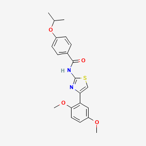 N-(4-(2,5-dimethoxyphenyl)thiazol-2-yl)-4-isopropoxybenzamide