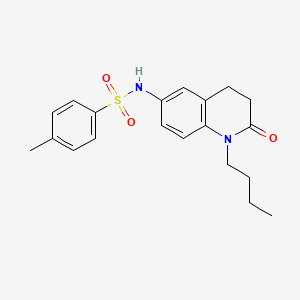 molecular formula C20H24N2O3S B2906694 N-(1-butyl-2-oxo-1,2,3,4-tetrahydroquinolin-6-yl)-4-methylbenzene-1-sulfonamide CAS No. 941906-43-0