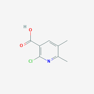 molecular formula C8H8ClNO2 B029067 2-Chloro-5,6-dimethylnicotinic acid CAS No. 120003-75-0