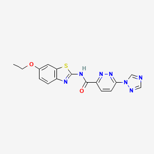 N-(6-ethoxybenzo[d]thiazol-2-yl)-6-(1H-1,2,4-triazol-1-yl)pyridazine-3-carboxamide